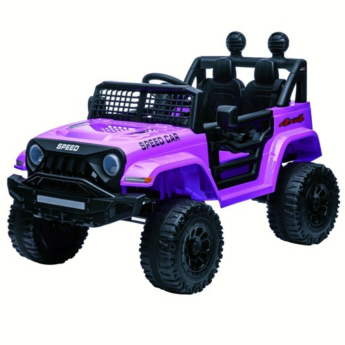 Purple 12v kids ride - ride, on
